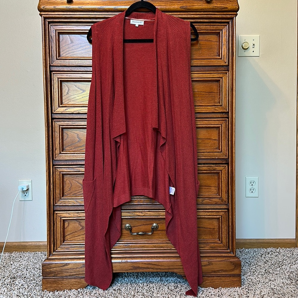 Society 8 Sleeveless Cardigan